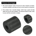 thumbnail image 4 of Mic Stand Adapter 1/4-20 Female to 3/8-16 Female Screw Thread Adapter for Microphone Tripod Stand Black 4 Pcs, 4 of 6
