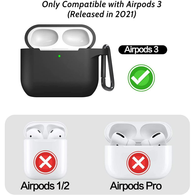 R-fun AirPods 3 Case Cover, Silicone Protective Accessories Skin with  Keychain Compatible with Apple…See more R-fun AirPods 3 Case Cover,  Silicone