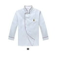 thumbnail image 1 of VONKY Polyester Wide Application Cooking Coat For Professional Chefs Unisex Chef Coat Uniform white（long sleeve） L, 1 of 6