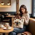 thumbnail image 6 of Hometravel Quilted Tote Bag for Women Cat Pattern Print, Large Capacity Multi-Purpose Laptop Bag, Crossbody Shoulder Tote for Work, Beach, Gym, Overnight, 6 of 6