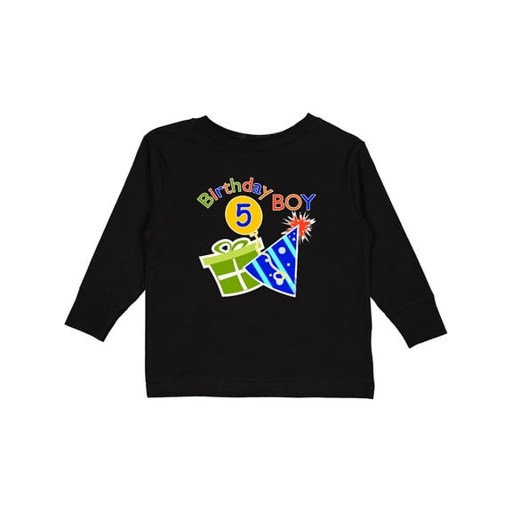 Inktastic Birthday Boy 5th Birthday Boys Long Sleeve Toddler T-Shirt