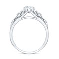 thumbnail image 2 of Oval Lab Grown Diamond Filigree Engagement Ring - 1 Ct Diamond - EF-VS Grade, 14K White Gold, US 8.00, 2 of 8