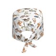 thumbnail image 2 of Kdxio Snake Pattern Turban Hat for Women Men Comfortable Adjustable Cleaning Working Cap with Sweatband, 2 of 8