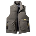 thumbnail image 4 of Men's Quilted Zip Front Sleeveless Jacket Lightweight Packable Outdoor Sport Vest For Cold Weather, 4 of 8
