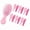 Pink, variant on Stcellnmex 6 Pack Mini Hair Brush Comb Set Small Pocket Wet Dry Detangling Plastic Hair Tools For Spa Bridal Shower Christmas Party Gift Blue