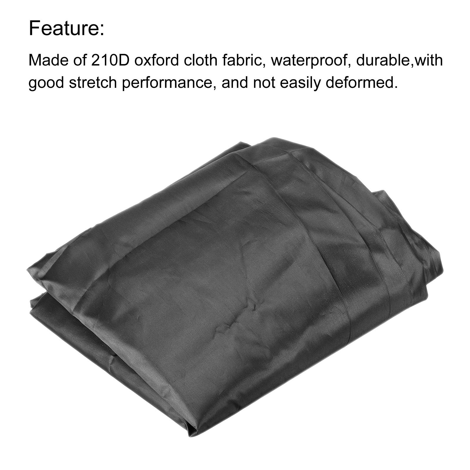 Uxcell 78.7" Length Outdoor Patio Waterproof Furniture Chaise Lounge Chair Cover, Black