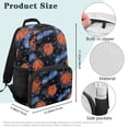 thumbnail image 7 of Jeiento 17 Inch Backpack And Lunch Box Set Boys 4 Piece Splatter Basketball Ball Is Life School Bookbag for Elementary Kids, Includes Lunch Bag, Pencil Case and Bookmark, 7 of 7