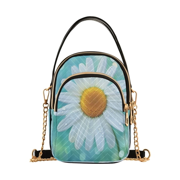 DIXRUYEE Cross Body Fashion Shoulder Waist Purse Bags Daisy Delight Pocket Handbags