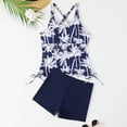 thumbnail image 5 of HUAXUN Womens Swimsuits Tankini Full Coverage Swimsuits Womens Swimsuit Cover Up Drawstring Backless Design Beachwear 2 Piece Swimsuit Tummy Control Bathing Suit, 5 of 5