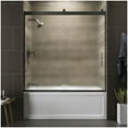 thumbnail image 3 of Kohler 706000-D3-ABV 62 x 59.62 in. Levity Sliding Bath Door with 0.25 in. Thick Frosted Glass - Anodized Brushed Bronze, 3 of 7