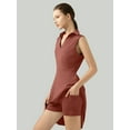 thumbnail image 2 of Golf Tennis Dresses, Women Athletic Dress with Separate Shorts, V Neck Sleeveless Workout Dresses Solid Color XL, 2 of 6