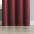 thumbnail image 6 of Angela Shiny Embossed Texture Grommet Room Darkening Window Curtain Panel 52 W x 84 L inch, 2-Pack Red, 6 of 6