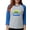Heather/Blue, variant on CafePress - Free Ukraine Women's Baseball T Shirt - Womens Baseball Tee