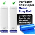 thumbnail image 4 of Diaper Refill bags for Diaper Genie Easy Roll – 60 Bags (2x30) – Bags Only, No Cartridge – Max Odor Control – 100% Compatible with Platinum & Signature Pails, Holds 2820 Newborn Diapers, 4 of 4