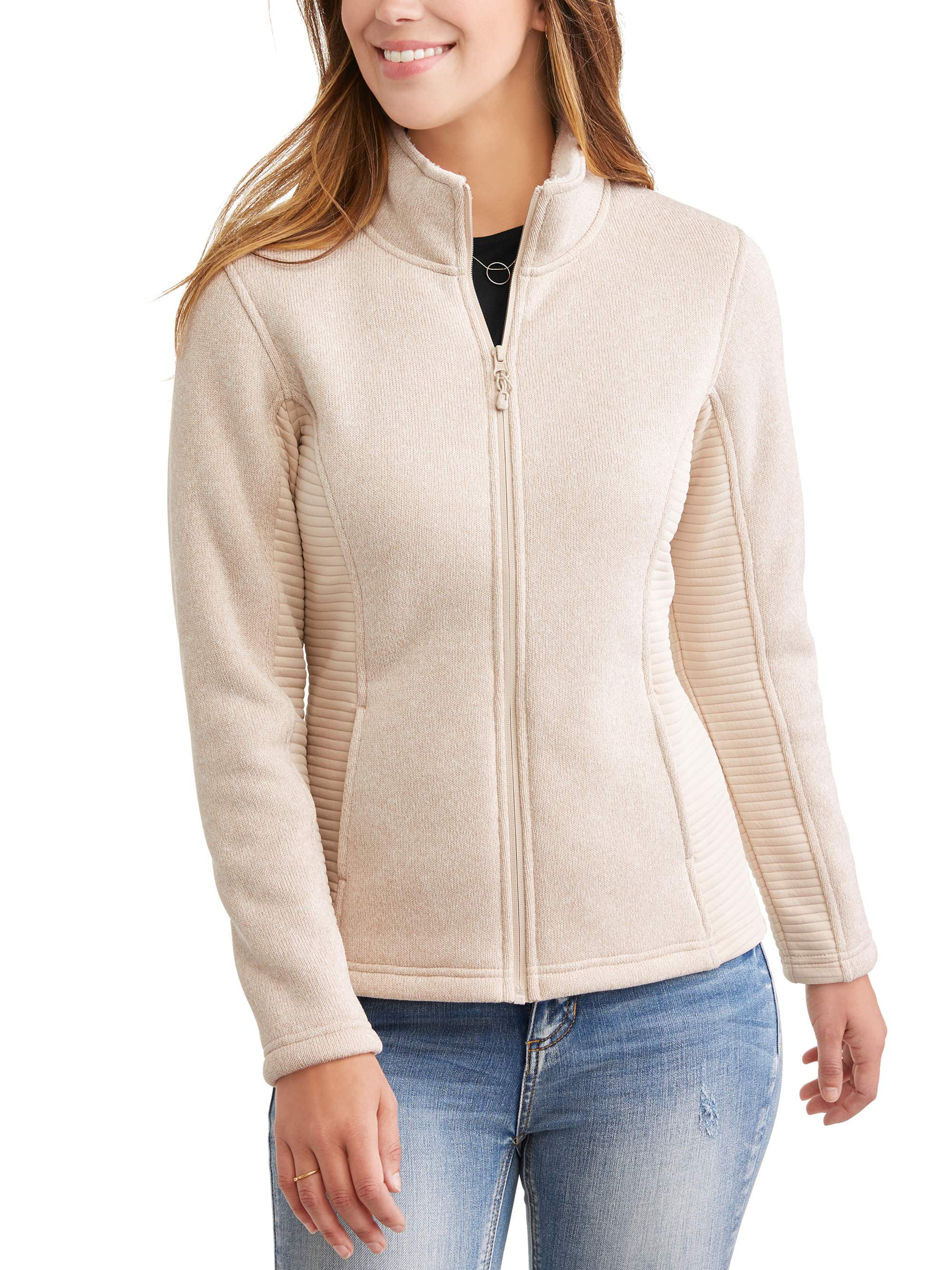 financieel chaos Paragraaf Women's Sweater Fleece Jacket - Walmart.com