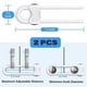 thumbnail image 2 of Cabinet Locks For Babies, U-shaped Child Locks For Cabinets, Child Proof Cabinet Latches, 2 of 5