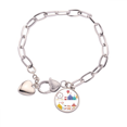 thumbnail image 1 of Bracelet Chaîne Cœur Motif Coloré pour Installations de Parc d'Attractions Bijoux Charme Mode, 1 of 3