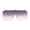 Pink Black Pink, variant on Oversized Flat Top Half Rim Mono Shield Minimalist Sunglasses All Black