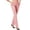 Pink, variant on Women's Stretch Pull On Bootcut Dress Pants Elastic High Waist Slim Fitted Slacks Business office Work Casual Trousers with Pockets White