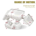 thumbnail image 3 of 3Head LED Security Light 42W Motion Sensor Lights Outdoor Adjustable Flood Lights IP65 Waterproof ,High Bright, 3 of 6