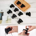 thumbnail image 4 of CHAO Gancho negro para ahorrar espacio para perchas de ropa, 18 piezas lindo gancho para ahorrar espacio, percha resistente para ahorrar espacio para colgar bolsas de ropa, armario del hogar, 4 of 5