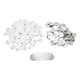 thumbnail image 4 of Piezas de botón con pin en la parte posterior Bling Bling kit de Insignia 100 pines de botón blanco, 4 of 12
