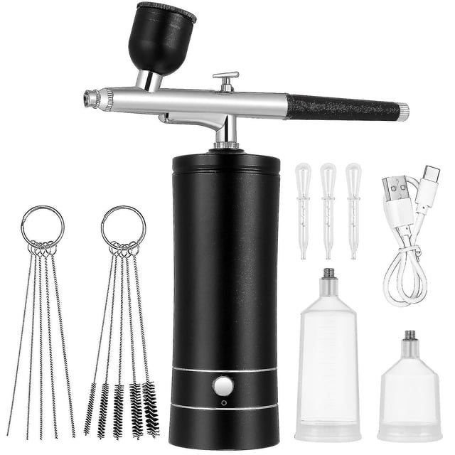 1 Ensemble Aérographe Sans Fil Kit Aérographe Compresseur Aérographe Machine Aérographe Kit de Peinture Aérographe Ty