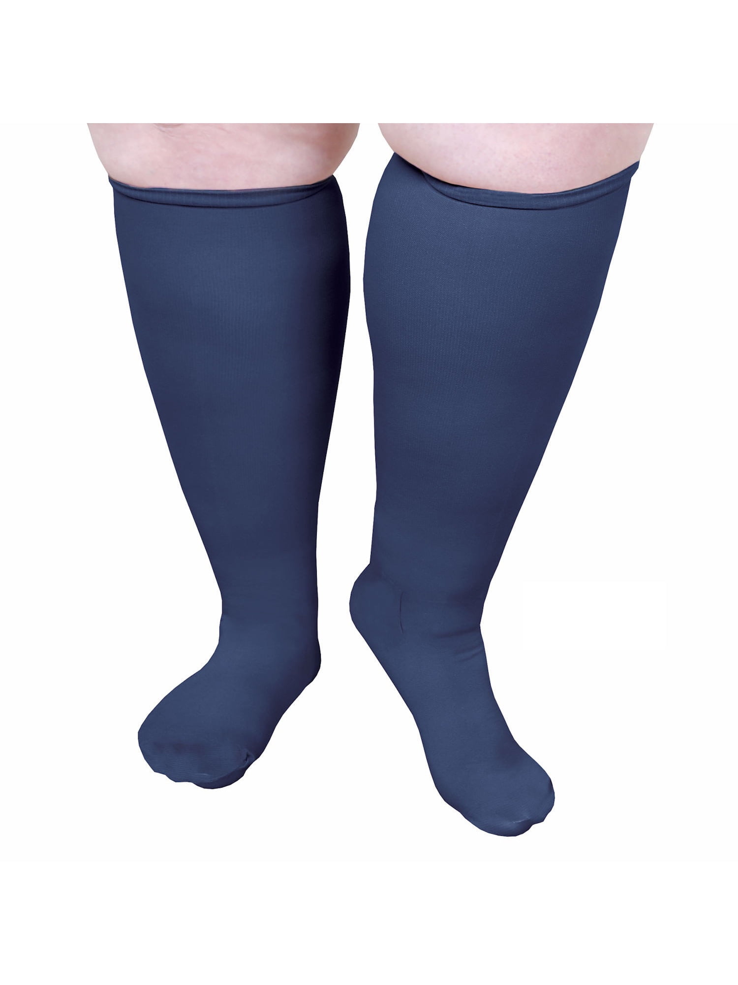 Unisex Extra Wide Moderate Compression Knee High Socks Up to XW / 4E