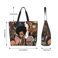 thumbnail image 6 of The Boondocks Shoulder Bag Durable Reusable Grocery Bags Shopping Tote Bag for Women, 6 of 9