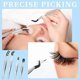 thumbnail image 4 of 4 Pieces Tweezers Set with Rubber Tips Tweezers PVC Coated Tweezers, Rubber Fine Point Tweezers Rub, 4 of 5