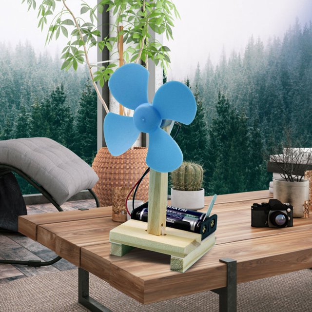 WIFKLSIIPG Homemade Fan Science and Technology Small Production Children's Puzzle Elementary School Students Manual Science Experiment Stem Material Package