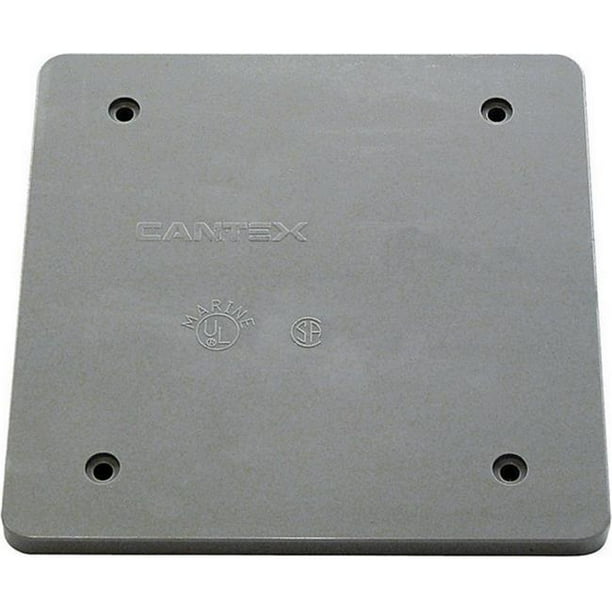 Cantex 5133410B PVC 2 Gang FS Outlet Box Blank Cover