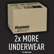 Ninjamas Boys Bedwetting Nighttime Underwear, Size S/M (37-90 lbs), 88 Count (Select for More Options)