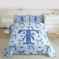 thumbnail image 2 of Castle Fairy Boys Girls Personalized Initial Letter T 2Pcs Bedding Comforter Set,Love Heart Print Twin Comforter Sets,Cartoon Bowknot Breathable Bedding Set,Microfiber Bedroom Decor, 2 of 8