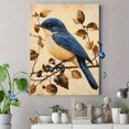 thumbnail image 4 of Qisvanset 12x16 Inch Framed Canvas Wall Art Lamentations Blue Bird Print Vintage Faith Home Housewarming Decor, 4 of 8