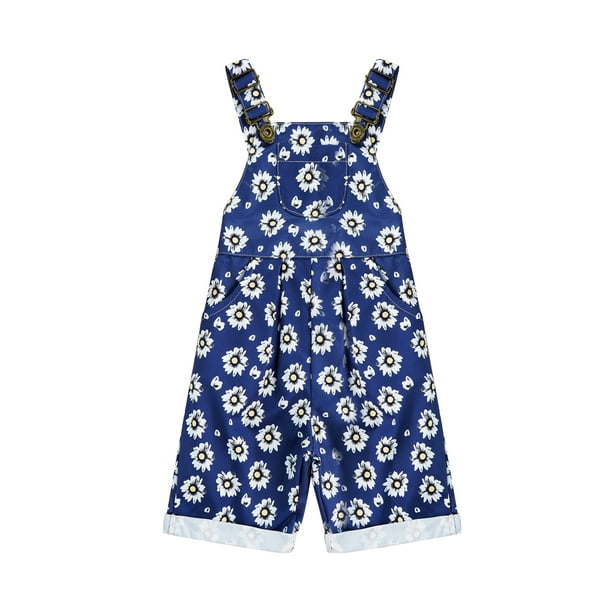 Calsunbaby Kids Baby Girls Overalls Cute Sleeveless Adjustable Daisy