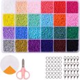 thumbnail image 1 of Acrílico De 2 Mm Diy De 24 Colores Para Hacer Joyas, Pulseras, Collares, Regalo Para Niños Vogacara HA017094-00, 1 of 5