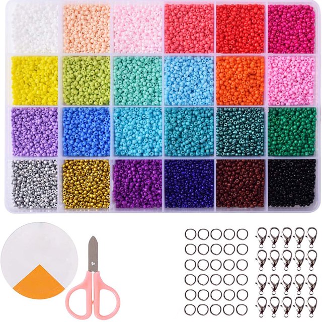Acrílico De 2 Mm Diy De 24 Colores Para Hacer Joyas, Pulseras, Collares, Regalo Para Niños Vogacara HA017094-00