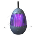 thumbnail image 1 of Trampa para moscas eléctrica para interiores, matamosquitos recargable con luz y lazo colgante, lámpara LED portátil para matar USB, 1 of 6
