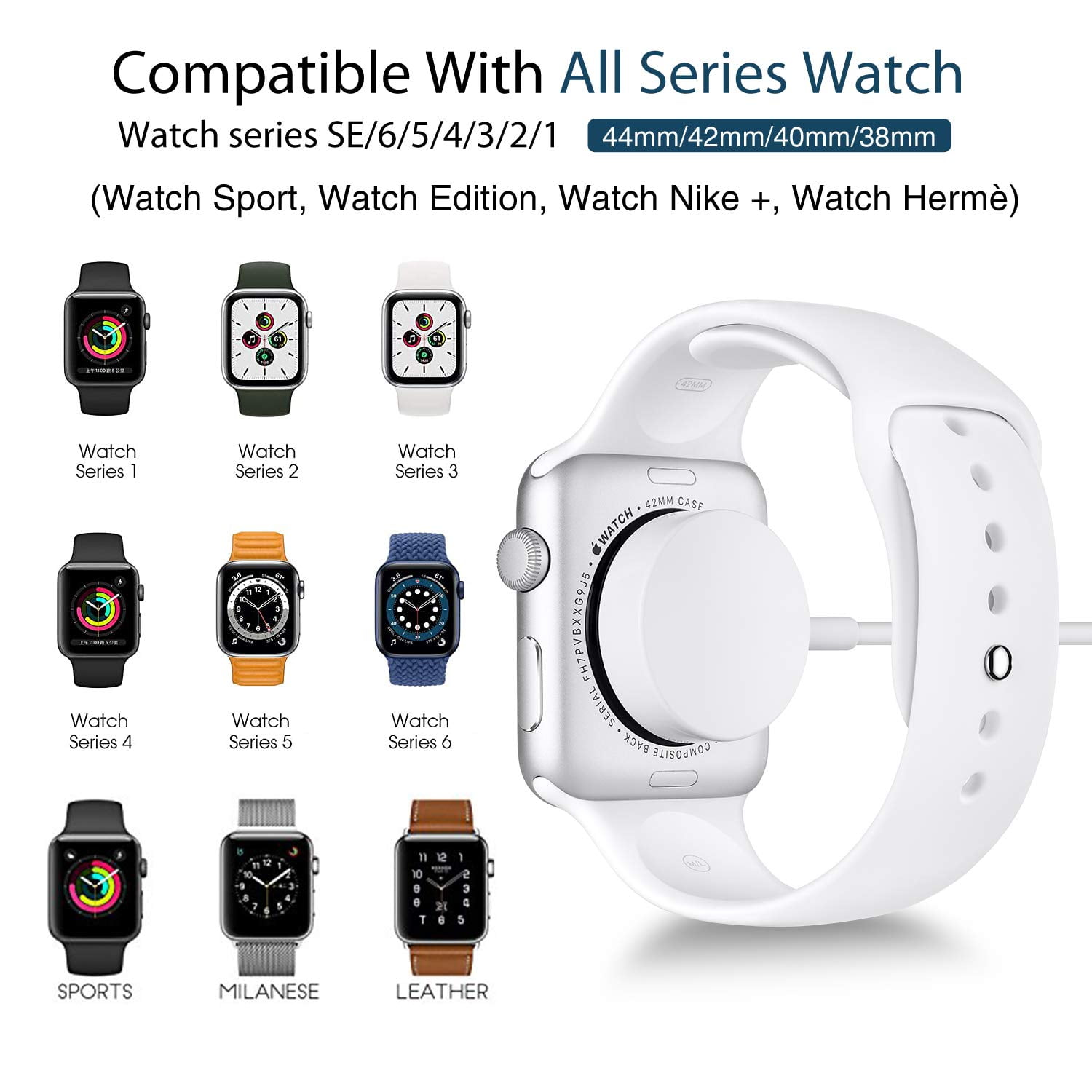 Apple watch series 3 charger walmart sale