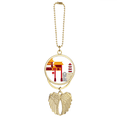 thumbnail image 1 of Porte-clés Voiture Motif Saint lion Pendentif Aile d'Ange, 1 of 4