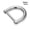 Silver, variant on Belt Handle Leather Craft Detachable Shoulder Webbing Buckle Clasp D Ring Buckle Screw D Buckle Open Screw SILVER 16MM