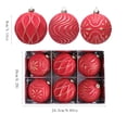 thumbnail image 2 of Christmas Tree Ornaments, Pink Christmas Decor 6-Piece 3 Inch Pink and Gold Painted Hanging Balls, Christmas Ornaments Set, Decorative Hanging Ornaments for Mall, Hotel, Home, 2 of 7