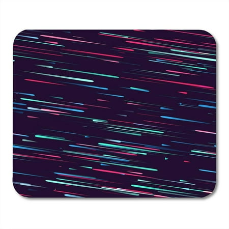 Meteorite Glass Accessory - KDAGR Neon Light Design Holiday for Particles Shooting Stars Meteorites Flying at High Speed on Dark Space Mousepad Mouse Pad Mouse Mat 9x10 inch