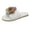 White, variant on Anuirheih Slip on Sandals Women,Women's Fuzzy Slippers Plush Sandals Cozy Furry Slides Soft Warm House Shoes Flower(Gray)