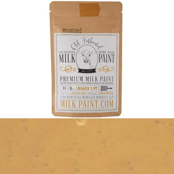 Old Fashioned Milk Paint, Mustard Color, Model 1050, Pint