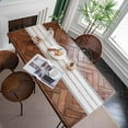 thumbnail image 4 of Nvzi Table Runner, Boho Table Runner Cotton Linen Table Decorations, Farmhouse Table Runners with Tassels for Bohemian Wedding Bridal Shower Rustic Home Dining Table Decor (Beige/Twist, 12x90), 4 of 4