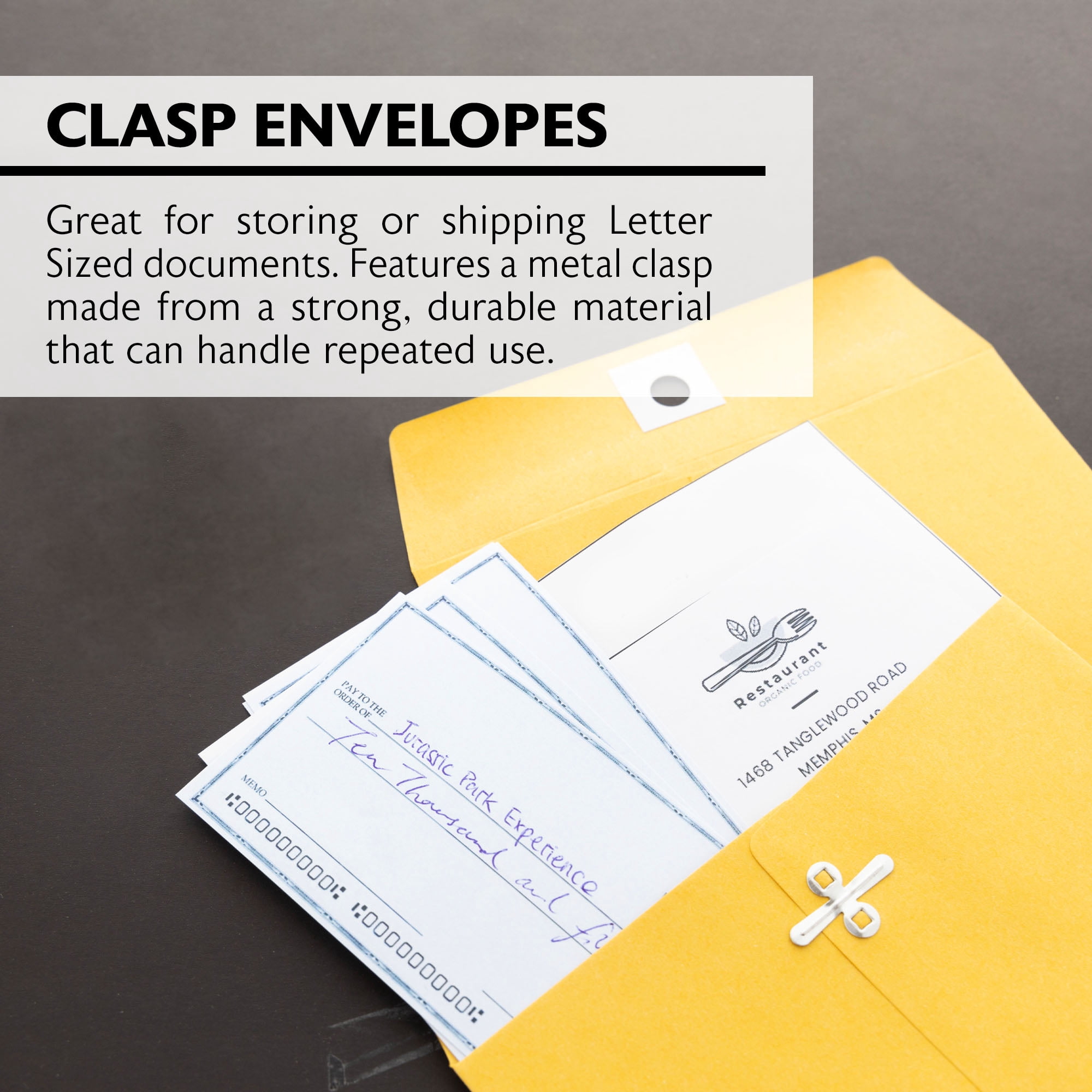 BAZIC Catalog Envelope 6" x 9" Gummed Seal Eyelet Closure, 240-Count