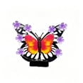 thumbnail image 3 of AuroraX Outdoor Solar Lights for Yard Decorative Solar Butterfly Wall Light LED Garden Waterproof Metal Outdoor Wall Decor Light Purple, 3 of 9