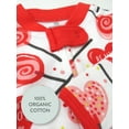 thumbnail image 2 of Honest Baby Clothing Organic Cotton Valentines Day Baby Boy/Girl Sleep N Play, Sizes Newborn-9 Months, 2 of 8
